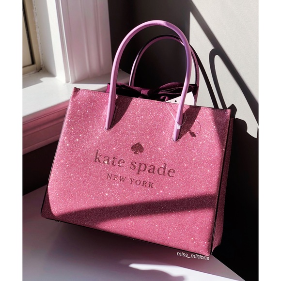 Kate Spade Pink Glitter Shopper Bag - Picture 2 of 13